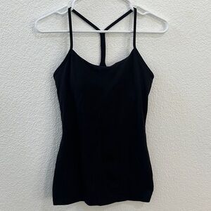 Black Lululemon Razorback Tank Top